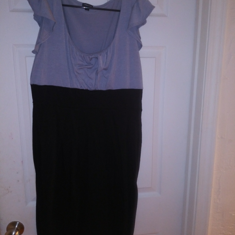 Maurices black and gray A line dress